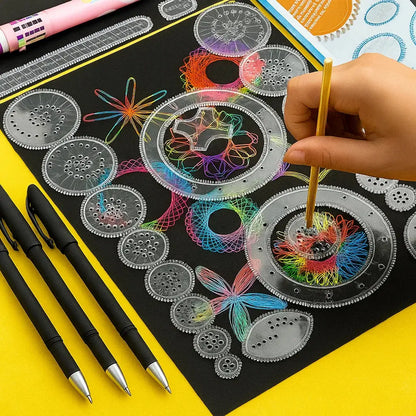 22-Piece Spiral Ruler Set – Creative Drawing Made Systematic