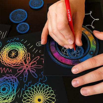 22-Piece Spiral Ruler Set – Creative Drawing Made Systematic