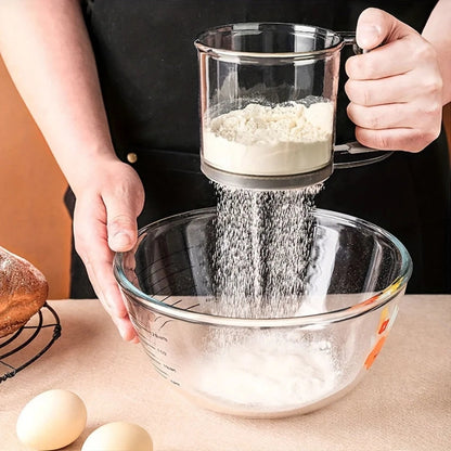 Flour Sifter with Squeeze Handle – 250 ml Baking Sifter