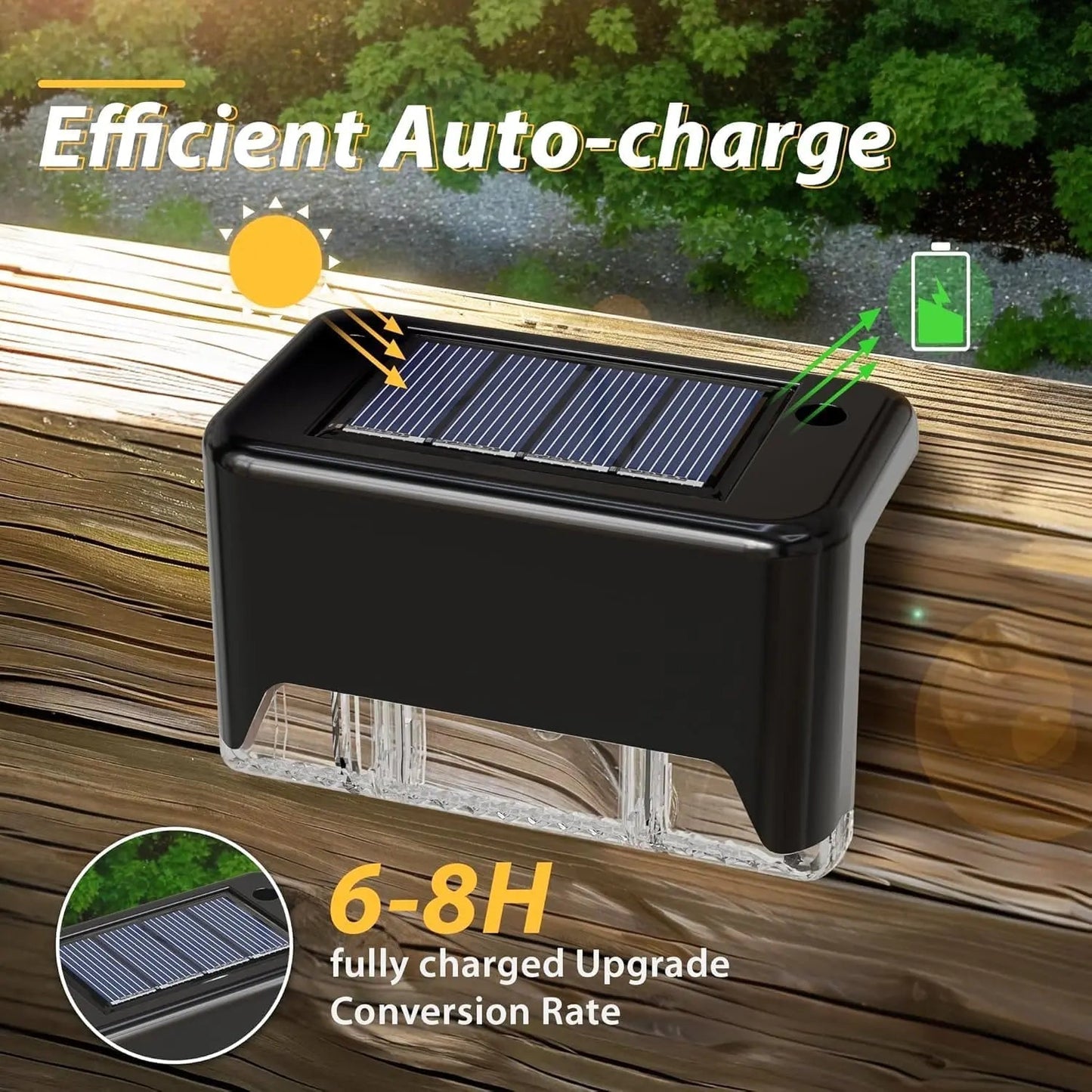 Set of 4 Solar Patio Lights – Weatherproof Outdoor Lighting