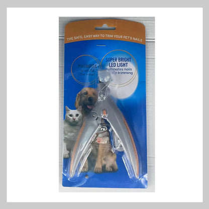 Pet Nail Clippers with LED Light – Replaceable Stainless Steel Blade