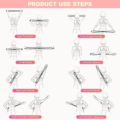 Figure-8 Resistance Band for Posture Correction – for Shoulders & Back