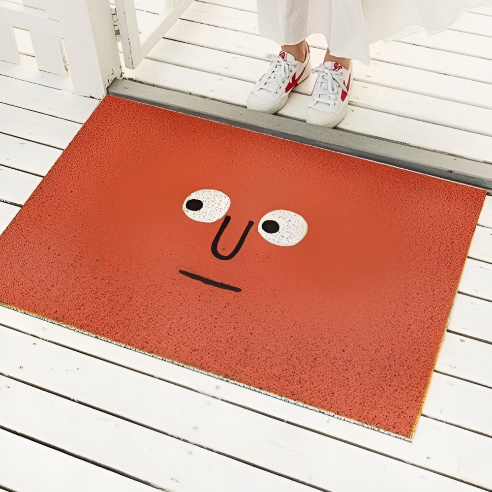 Smiley Doormat – Non-Slip PVC with Quick-Drying Surface