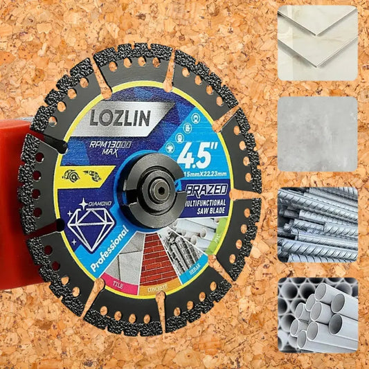 115 mm Diamond Saw Blade – Multifunctional for Tiles, Concrete, and Steel - 2-Pack