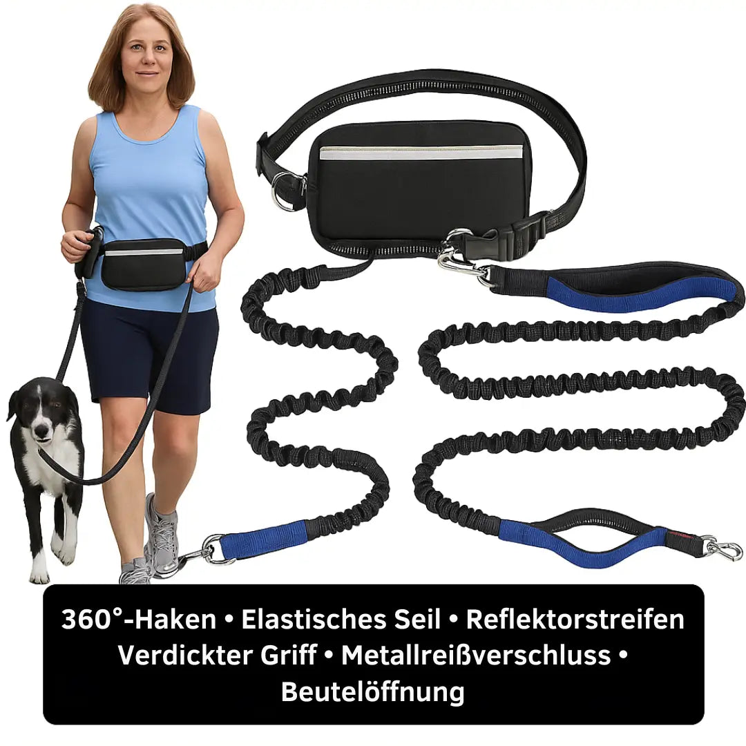 Walk Hands-Free—With a Leash and Bag in One