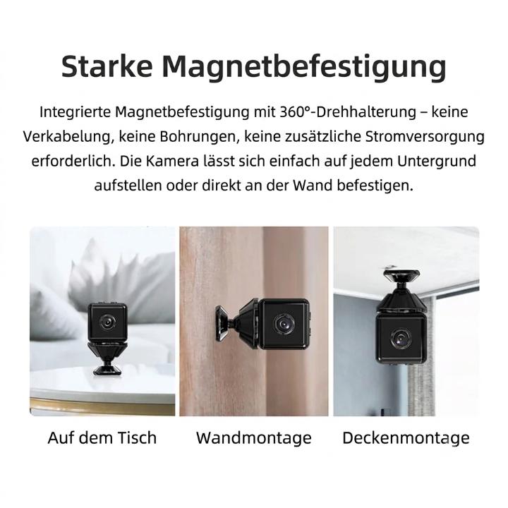 Mini Wi-Fi Camera with Night Vision – Discreet Home Surveillance, 1080p HD