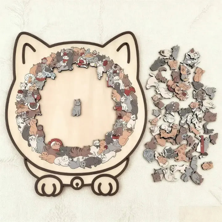 Wooden Cat Puzzle
