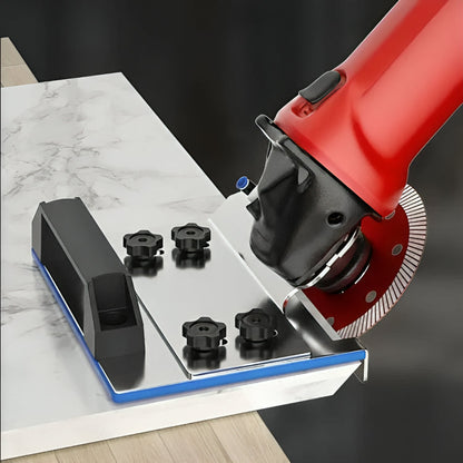 Angle Grinder Holder for Tiles — 45° Bevel Cuts Without Vibration
