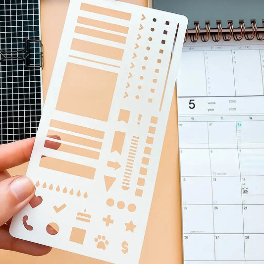 Precision Stencil Set – Clean Lines for Your Planner