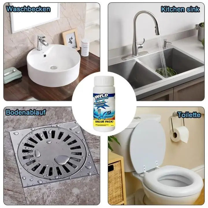 Powerful Drain Cleaner – Removes Grease, Hair, and Clogs