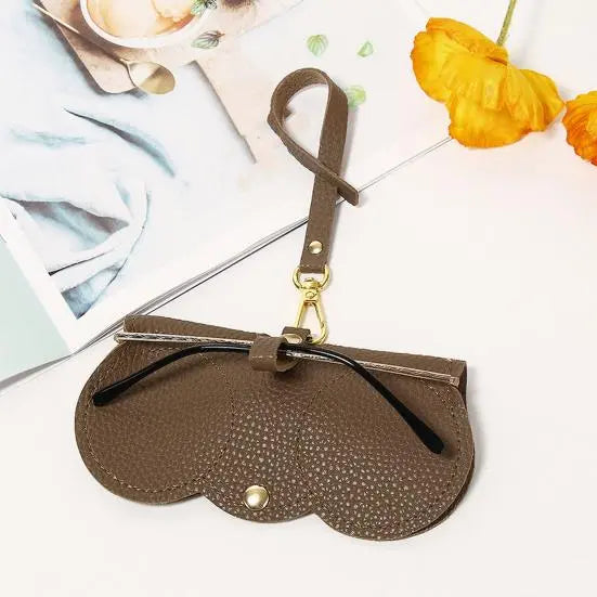 Stylish Leather Glasses Case – Fits Sunglasses, Reading Glasses, and XL Glasses