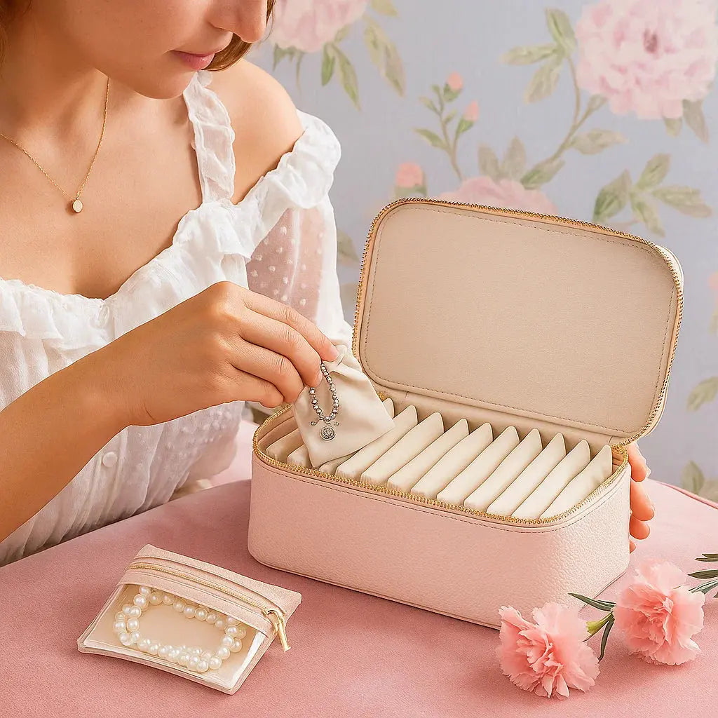Jewelry box with transparent compartments – keep your jewelry organized and protected