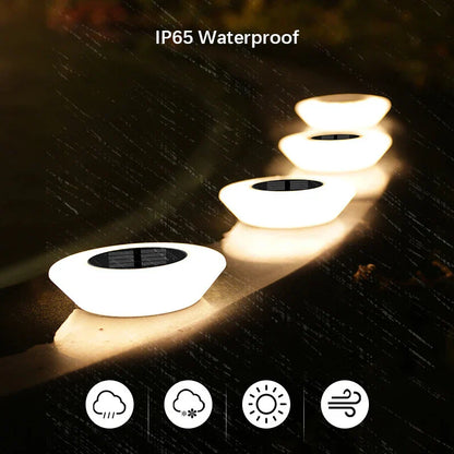 Solar Ground Light with 14 LEDs and 360° Ground Lighting – Set of 4