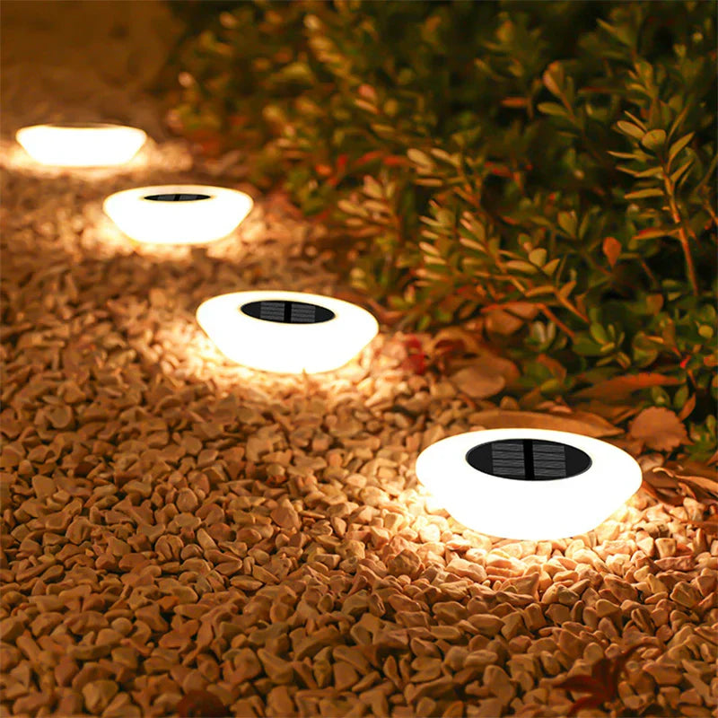 Solar Ground Light with 14 LEDs and 360° Ground Lighting – Set of 4