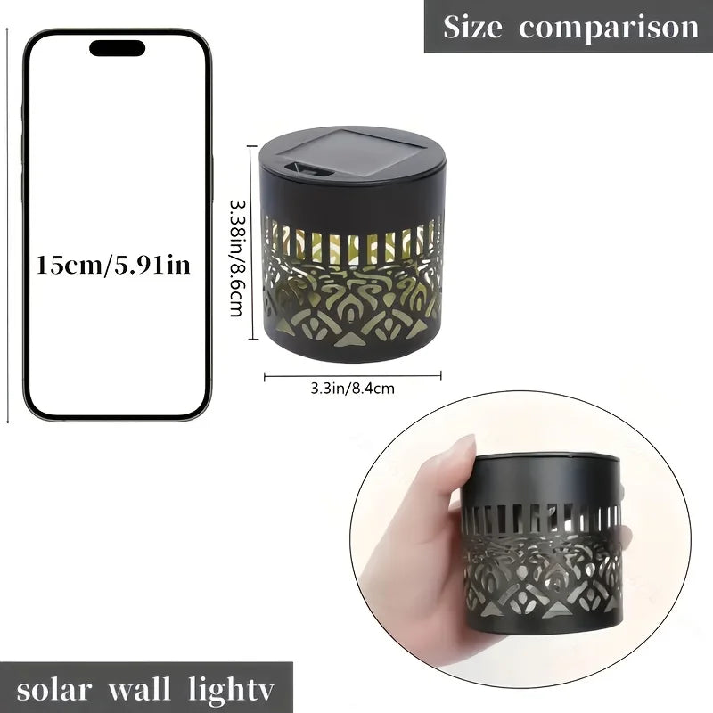 Solar Lantern with Decorative Shadow Pattern