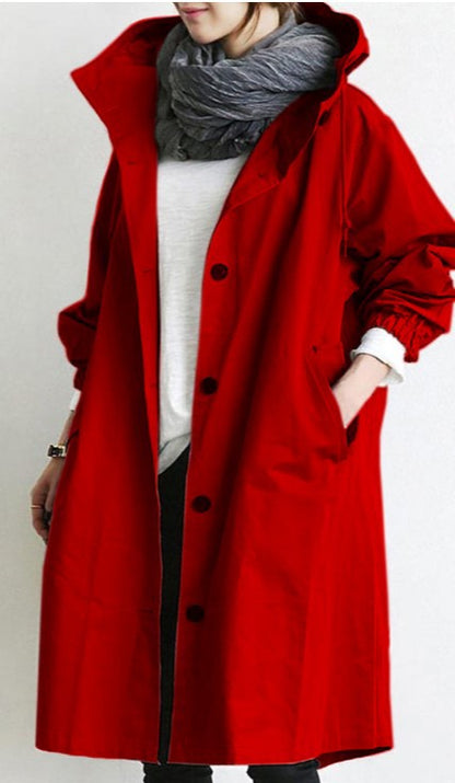 BowLift | Windproof Women's Trench Coat with Hood