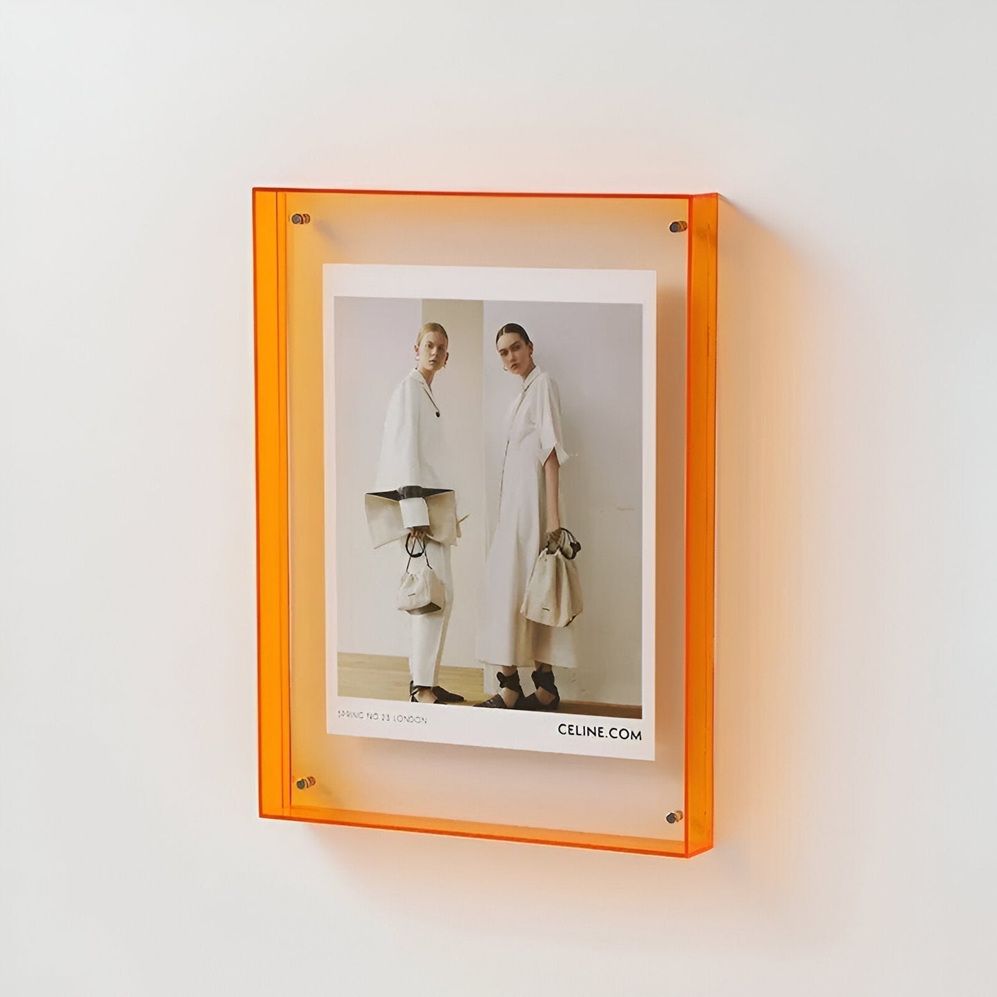Double-Layered Acrylic Picture Frame for Walls and Tables – 10 Colors, 5 Sizes