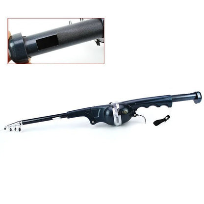 134 cm Telescopic Fishing Rod with Built-in Reel