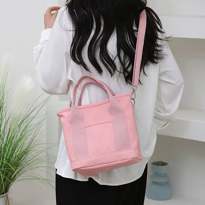 Japanese-inspired canvas tote bag – with interior compartments, lightweight & durable